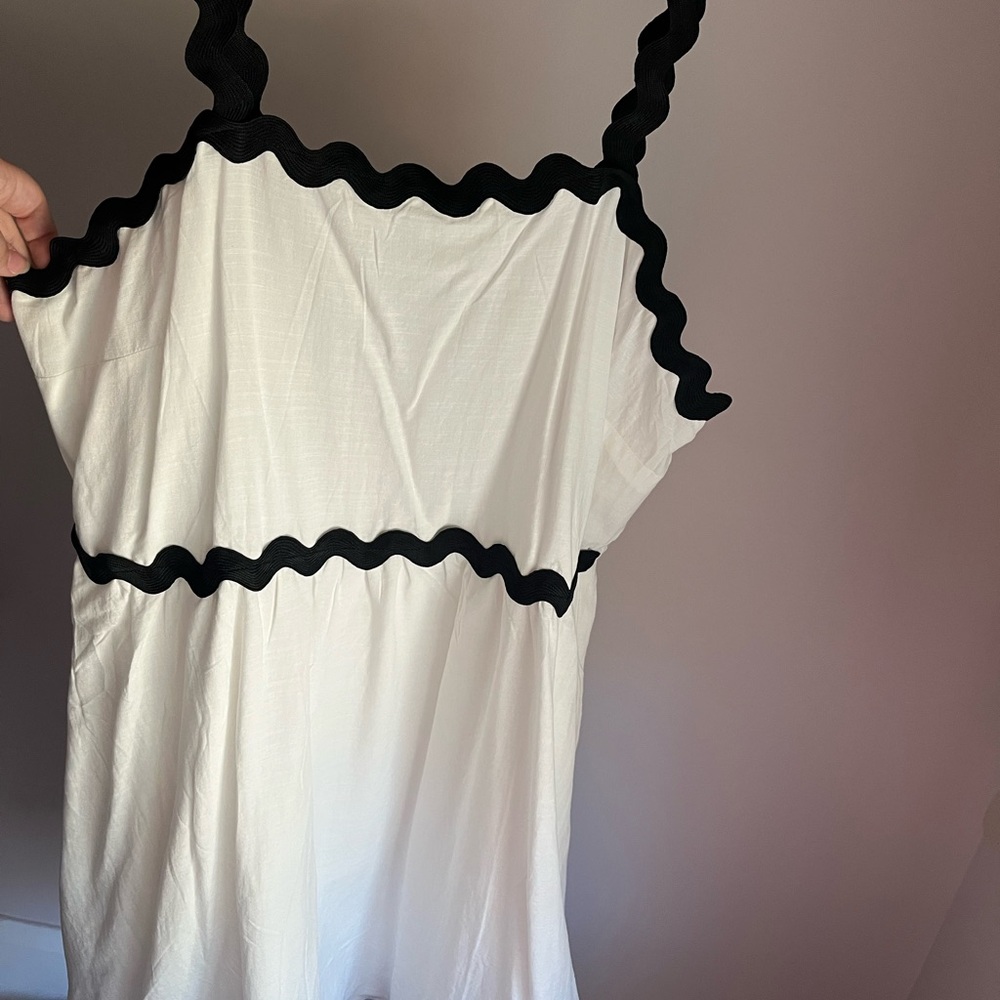 Elegant Black and White Women's Dress